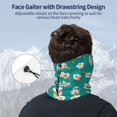 thumbnail image 4 of Neck Gaiter Bandana Face Mask - Cute Fried Egg Skull Breathable Sun Wind-Proof Face Cover Scarf for Men Women, 4 of 7