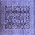 thumbnail image 1 of Ahgly Company Machine Washable Indoor Square Oriental Blue Industrial Area Rugs, 6' Square, 1 of 4