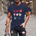 thumbnail image 2 of cfhntfmh Valentine's Day Matching Couples T Shirts Cute Grapgic Printed Short Sleeve Tops Unisex Plus Size Crewneck Shirts, 2 of 4