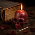 thumbnail image 3 of Halloween Candle Gothic Halloween Decor 2.5 Inch Spooky Halloween Decorations Decorative Candle for Halloween Home Display Indoor and Outdoor White, 1 Pack, 3 of 5