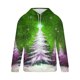 thumbnail image 3 of Sudadera con capucha para hombre, informal, con cordón, estampado navideño, deportiva, blusa de poliéster, 3 of 4