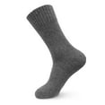 3 Pairs Men Thick Wool Socks Soft Warm Comfort Casual Crew Winter