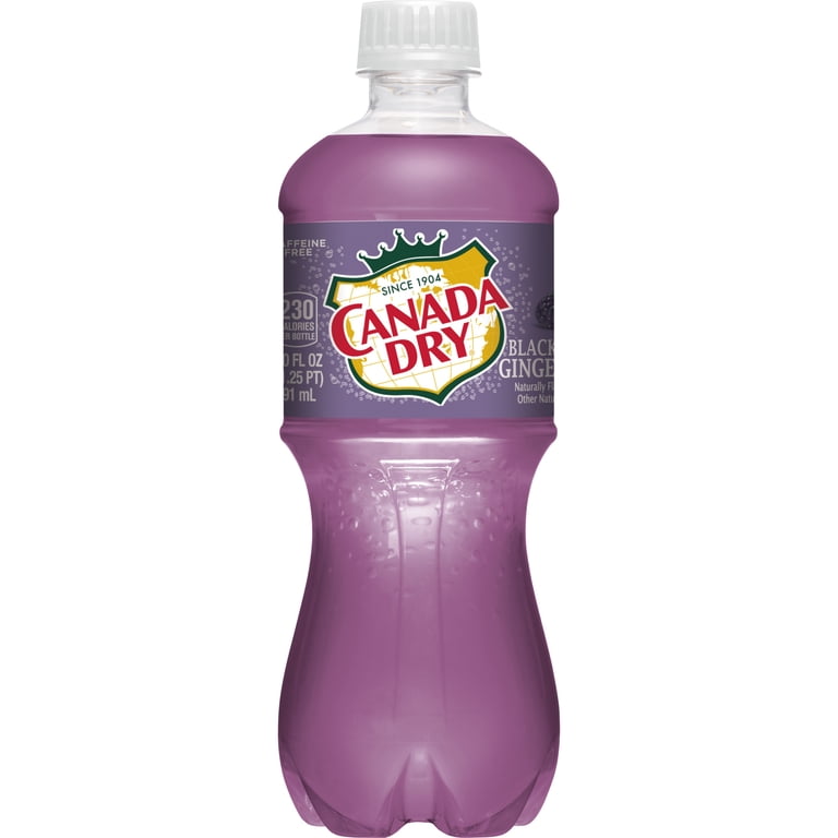 Canada Dry Caffeine Free Blackberry Ginger Ale Soda Pop, 20 fl oz