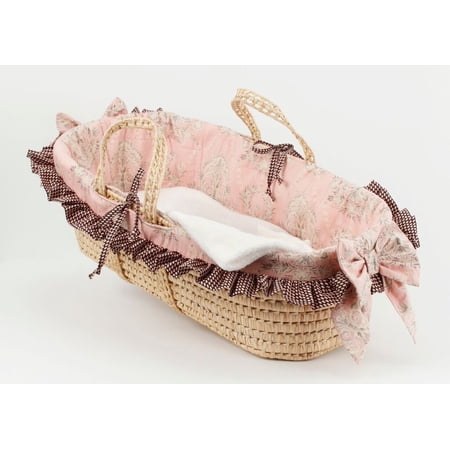 Cotton Tale NGMB Moses Basket, Nightingale - Brown