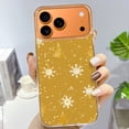 thumbnail image 3 of Case For Apple iPhone Air / 17 Pro / 17 Pro Max Series Case, Slim Thin Transparent Flexible Clear TPU Shockproof Phone Case For iPhone 17 Series, Elegant Gold Christmas Snowflake, 3 of 6