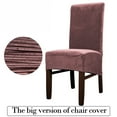 thumbnail image 2 of 1/4/6X Velvet Stretch XL Dining Chair Cover Protector Washable Stool Seat Slipcover for Dining Room/Kitchen Wedding Banquet Decoration, 2 of 4