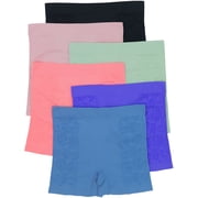 ToBeInStyle Women's 6 Pack Control Shaping Booty Shorts Boyshorts Seamless Underwear