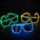thumbnail image 5 of Gafas de sol LED para fiestas que brillan en la oscuridad, gafas de mosaico intermitentes UV400, regalo unisex, gafas luminosas LED, 5 of 6