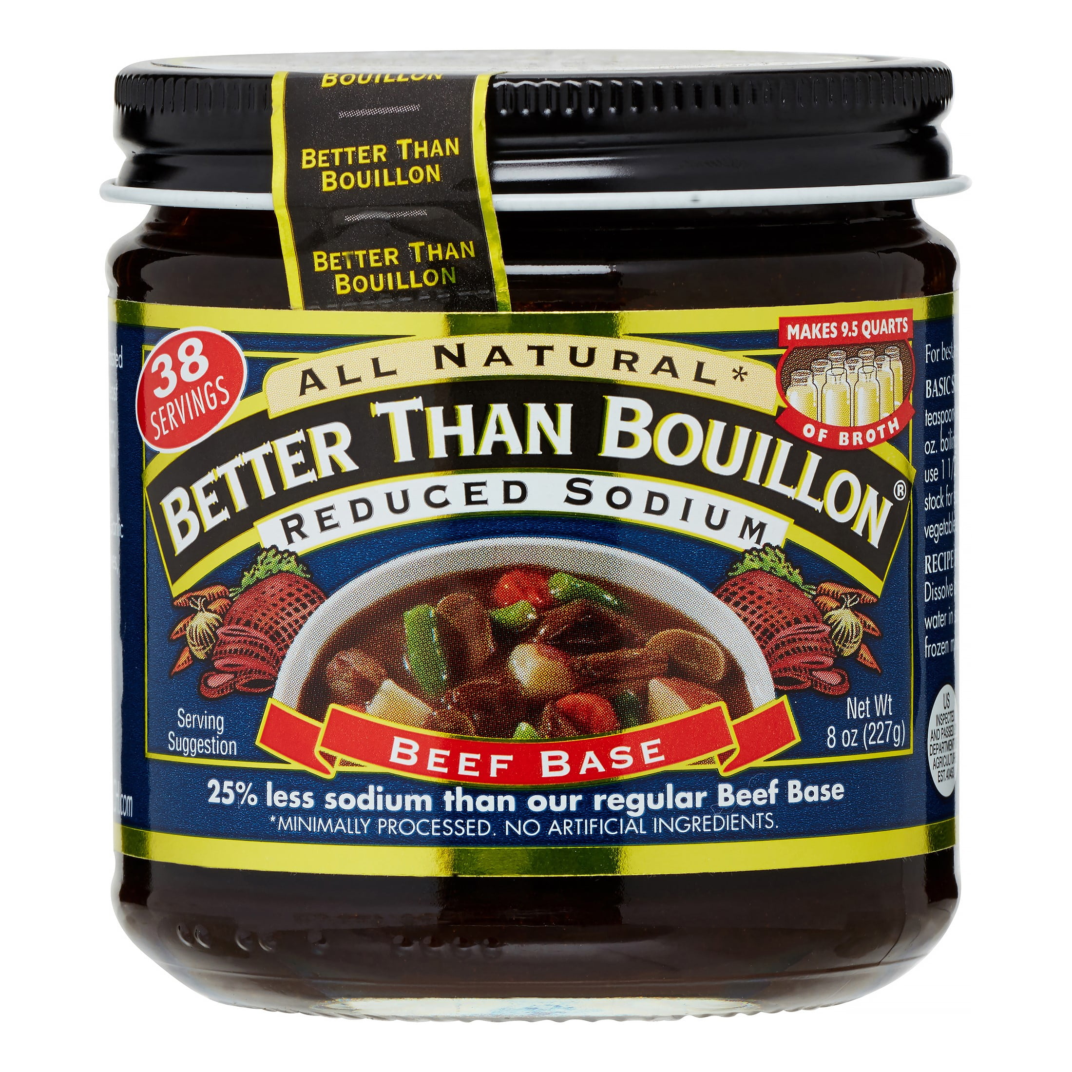 Better Than Bouillon All Natural Beef Base Reduced Sodium 8 Oz 