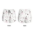 thumbnail image 5 of Picia Cute Poodle Dog Pattern Women's 2 in 1 Athletic Running Shorts High Waisted Workout Casual Gym Sweat Shorts with Comfy Liner Zipper Pockets-Medium, 5 of 9