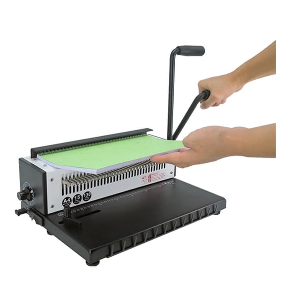 TD-1231 34 Holes Metal Double Wire-O Punch Binding Machine A3A4 Puncher Binder, For Office, School,Business ,Easy to Use