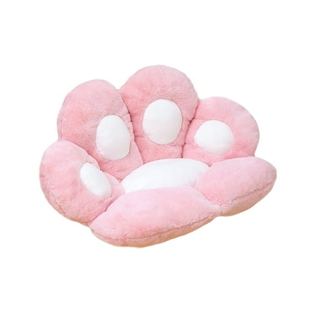 

Pudcoco 24*28in Cat Paw Cushion Cute Seat Cushion Lazy Sofa Office Cozy Warm Seat Pillow Birthday Gift for Kids Adults