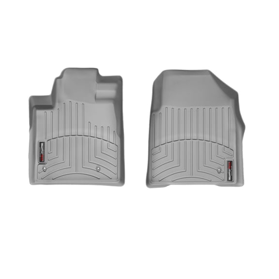 WeatherTech Custom Fit FloorLiners compatible with 2009-2015 Honda Pilot - 1st Row (Driver & Passenger), Grey