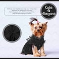 thumbnail image 4 of Vestido Kuoser Cute para perros medianos y niñas de terciopelo negro, 4 of 7