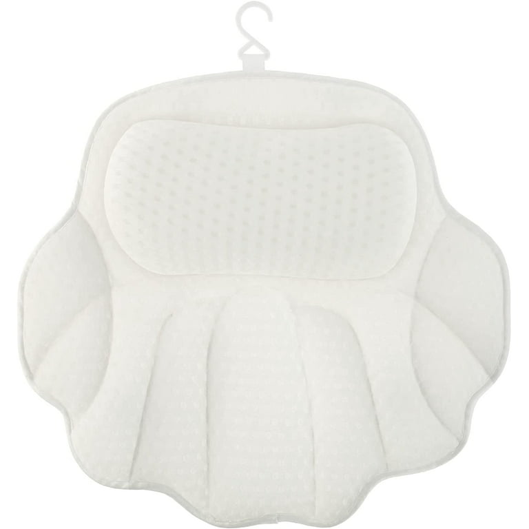 Aopow Bath Pillow Bathtub Spa Accessories - Bath Pillows for Tub Neck & Back Body Support Mat Cushion Bubble Bath Tub Shower Pillow Headrest Luxury with 4D