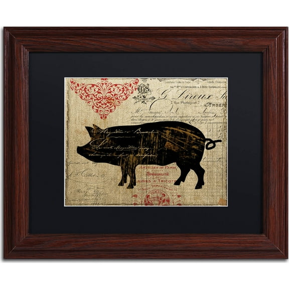 Trademark Fine Art "Paris Farms II" Canvas Art by Color Bakery, Black Matte, Wood Frame