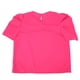 thumbnail image 1 of Blusa De Verano Para Mujer, Blusa De Manga Corta De Poliéster Rojo Rosa Para El Trabajo Para Damas, 1 of 7