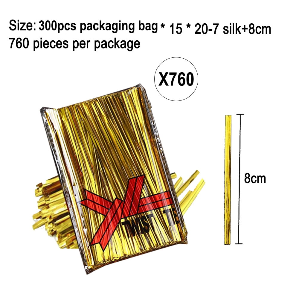 202Pcs Candy Treat Bags Clear Cellophane Bag& Small Treat Bags with Ties, Thickening Plastic Party Favor Bags for Lollipop Sticks Chocolate Cookie Chocolate Wrapping,,15*20，G41754