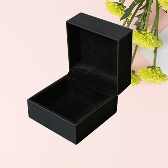 WHAMVOX PU Leather Watch Box Professional Watch Display Box Jewelry Storage Organizer for Wrist Watches Clock (Size S, Black)