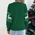 thumbnail image 5 of vigerkar Women's Ugly Christmas Sweater Funny Christmas Reindeer Crew Neck Holiday Sweater Tunic Pullover (Green, M), 5 of 8