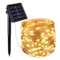 thumbnail image 2 of 33Ft Solar String Lights 100 Led Fairy Lights Copper Wire Waterproof Warm White Lights Outdoor Fairy Lights String, 2 of 3