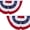 2 Packs- 3x6 FT, variant on Guvpev 2 Pack Heritage American Flag Bunting, 36" x 72" USA 250th Anniversary Patriotic Bunting Decorations, Red, White & Blue, American 4th of July Pleated Fan Flag for Porch, Garden & Yard Decor
