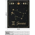 thumbnail image 2 of Gemini Gifts Constellation Blanket Astrology Decor Blanket Lightweight Microfiber Gemini Zodiac Sun and Moon Decor Birthday Graduation Meaningful Gifts Gemini Gifts for Women Men 60x50 in, 2 of 6