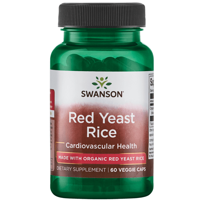 Swanson Red Yeast Rice made with Organic Red Yeast Rice 600 mg 60