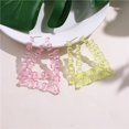 thumbnail image 4 of ORUYROP Boucles d'Oreilles en Bambou en Forme de U pour Femmes Boucles d'Oreilles en Résine Acrylique Colorées Grandes Boucles d'Oreilles Exagérées Bijoux en Bambou, 4 of 7