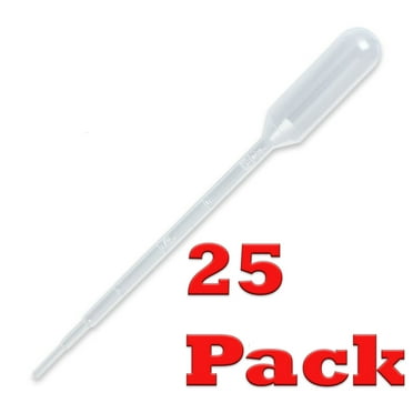 Medline - Pipette Contagocce Graduate In Plastica Trasparente, Capacità 3 Ml, Confezione Da 100 Pezzi
