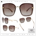 thumbnail image 2 of Polarized Womens 90s Glamour Butterfly Designer Sunglasses All Brown, 2 of 8