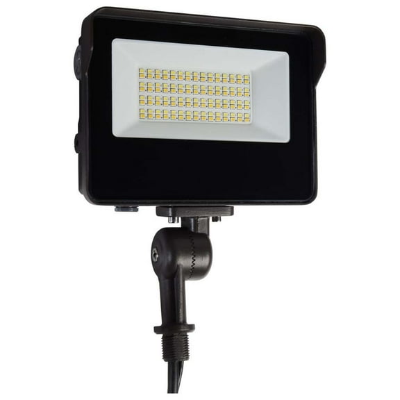 LED Tempered Glass Flood Light w/ CCT Tunable ColorQuick Bronze Finish