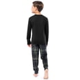 thumbnail image 6 of Fruit of the Loom Boy's Sleep Long Sleeve Top & Velour Fleece Pajama Set, 2-Piece, Sizes 4-16, 6 of 11