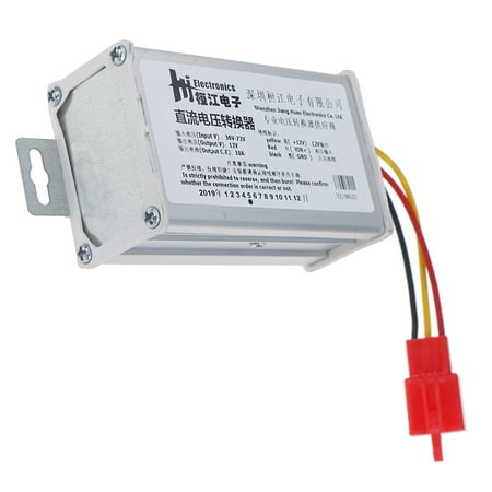 

DC 36V-72V To 12V-10A 120W Converter Adapter for Electric Car Battery ark