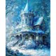 thumbnail image 2 of (ZQS054-AB) Serie paisaje Castillo ensueño con diamantes redondos resina 40*50CM tamaño lienzo 45*55CM, 2 of 9