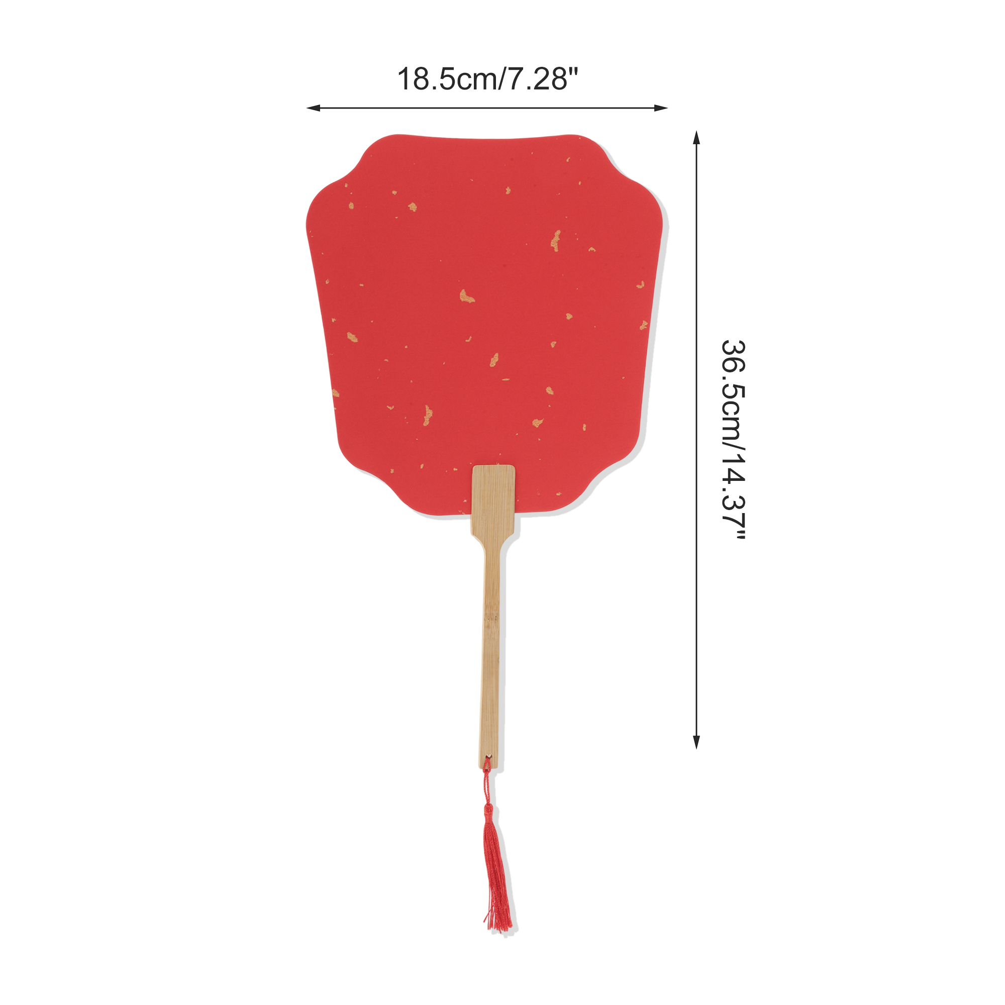 Unique Bargains Folding Fan Red Flying Fairy