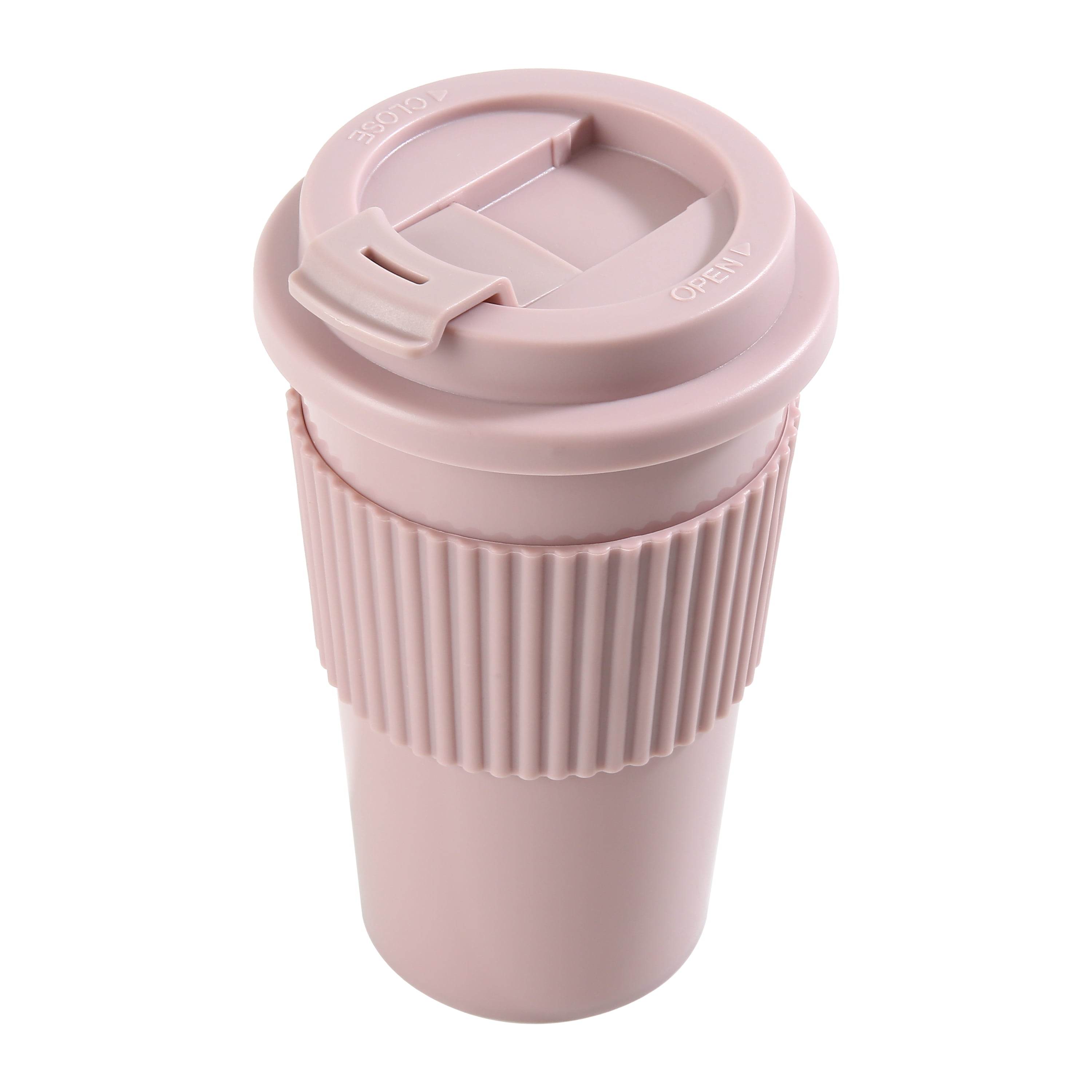 Mainstays 18oz Plastic Coffee Tumbler, Pink