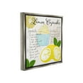 thumbnail image 4 of Stupell Industries Lemon Cupcake Recipe Food & Beverage Painting Gray Floater Framed Canvas Art Print Wall Art, 25 x 25, 4 of 10