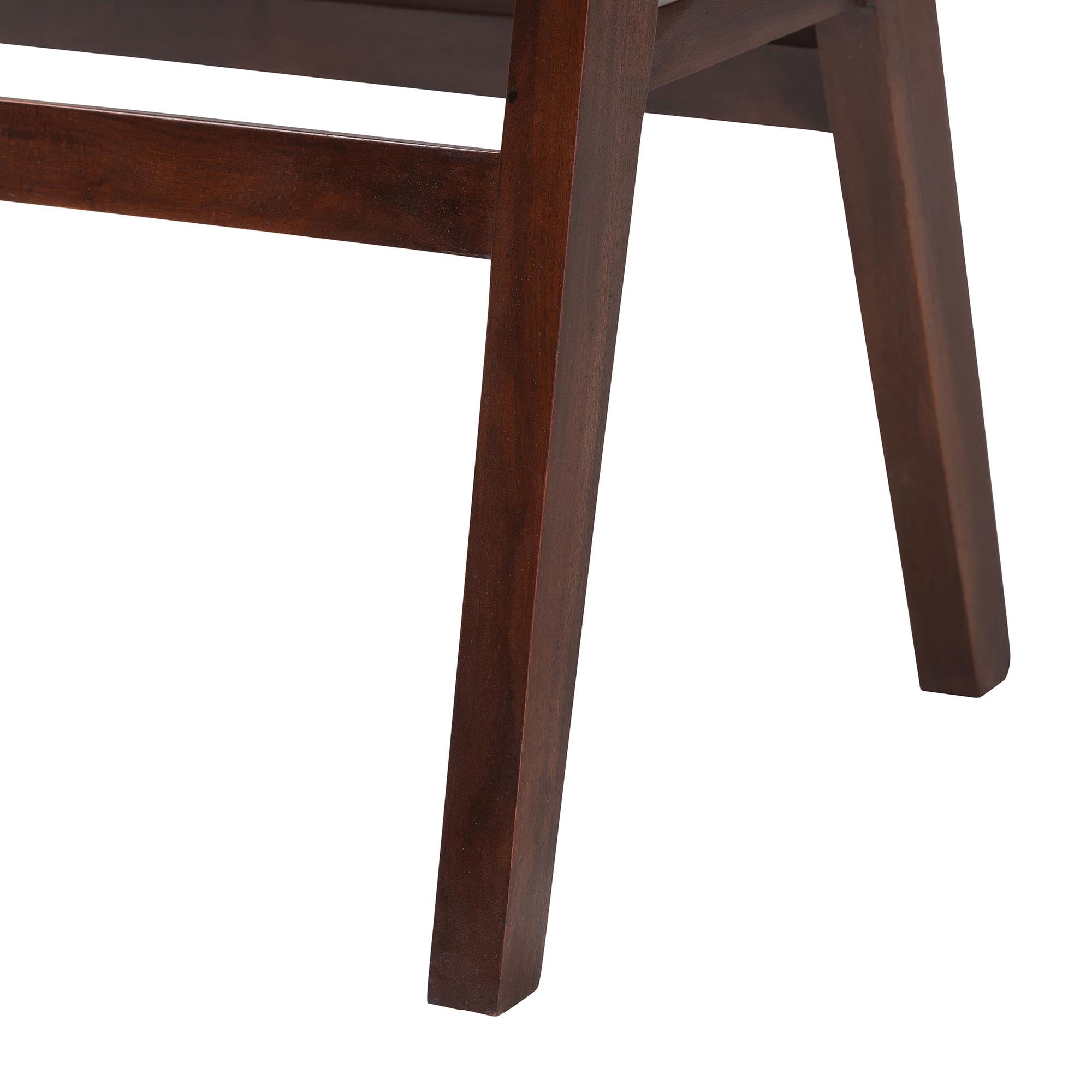 bali & pari Kresna Boho Counter Stool, Counter Height, Set of 2, Dark Walnut Brown