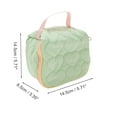 thumbnail image 2 of Bolsas de maquillaje delicadas únicas 1 Pc para viajes de negocios color verde de poliéster, 2 of 5