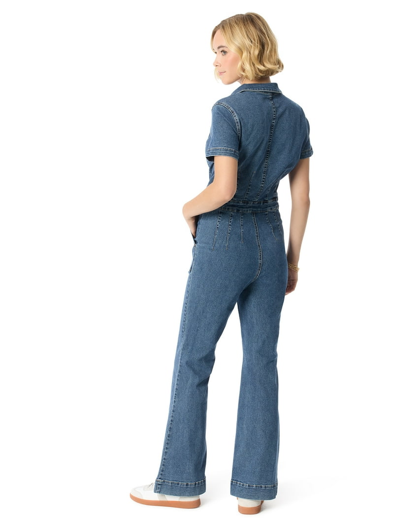 Jessica Simpson Women's Denim Jumpsuit, Sizes 2-16 - Walmart.com