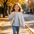 thumbnail image 7 of Ashirexll Girls Long Sleeve Shirts Gradient Striped Print Long Sleeve Casual Top for Big Girls 3-14 Years, 7 of 7