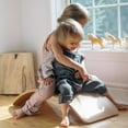 thumbnail image 5 of Kinderfeets: Kinderboard - Natural - All Ages Wooden Balance Board, Multifunctional Use, Handcrafted, 300 Lbs Max,  Toddler-Kid-Teen-Adult Age 18mo+, 5 of 14