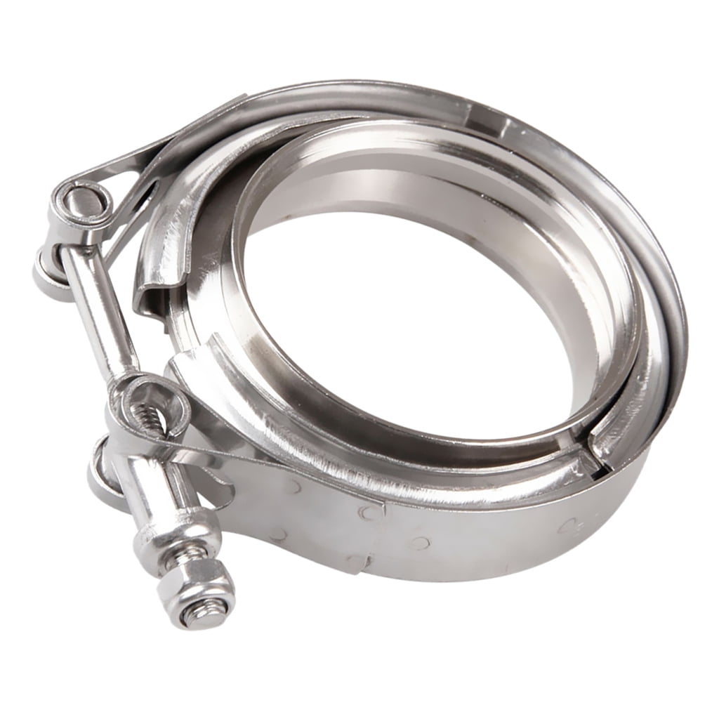 3" Inch Stainless Steel V Band Clamp CNC Self Aligning Male /Female Flange Kit | UK - View #11