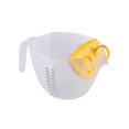 thumbnail image 2 of Cateissary Taza medidora Jarra medidora Tazón de filtro Herramientas para hornear Malla densa Operación simple Escala transparente Gadget de Type2 NO2, 2 of 6