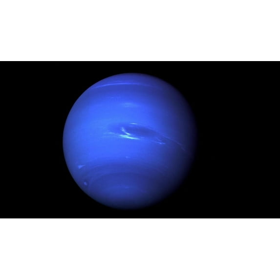 Vinyl Kids Bedroom Living Room Planet Neptune Roman God Of The Sea Decor Design Adhesive Celestial Body Wall Art Decal - 28" x 28" Removable Home Wall Farthest Giant Planet Sticker Decoration
