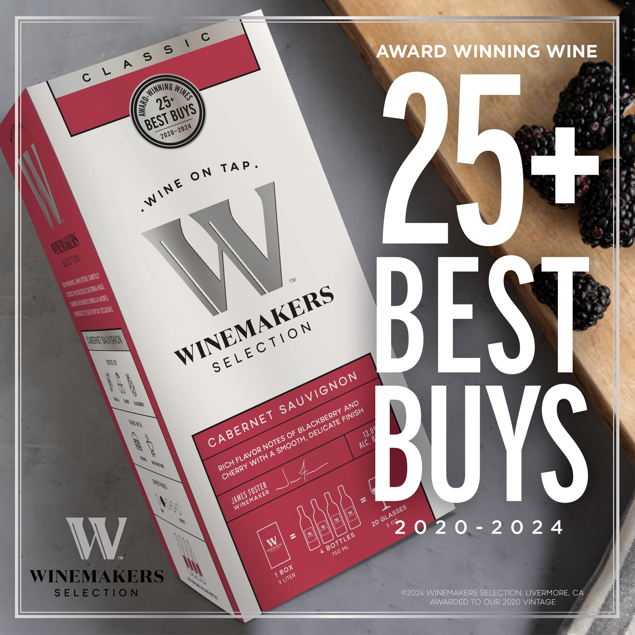 Winemakers Selection Cabernet Sauvignon, Red Wine, 3L