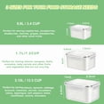 thumbnail image 5 of 3 Pack Produce Savers Food Storage Containers Fridge Organization, 5 of 6