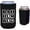 Black, variant on BAH HUM BUG Christmas Funny Magnetic Can Coolie (Kelly Green)