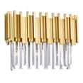 thumbnail image 2 of CWI Lighting Deco 3 Light Contemporary Metal Vanity Light in Medallion Gold, 2 of 5